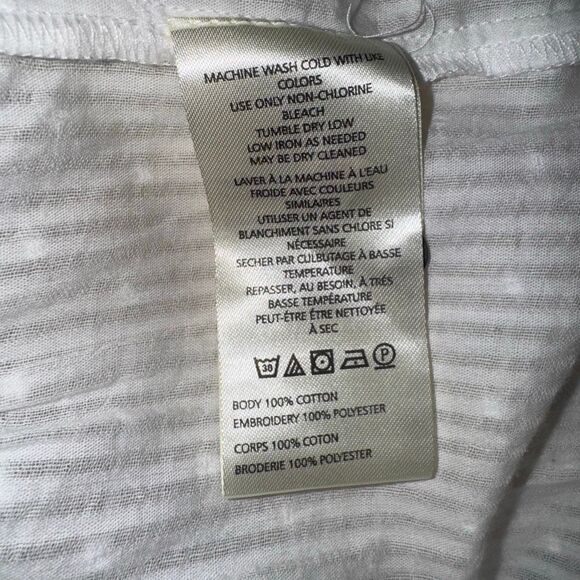 Pilcro Crop Swing Blouse in White Eyelet Lace | new nwt | large “ - Picture 8 of 10